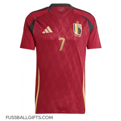 Belgien Kevin De Bruyne #7 Fußballbekleidung Heimtrikot EM 2024 Kurzarm Belgien Kevin De Bruyne #7 Fußballbekleidung Heimtrikot EM 2024 Kurzarm